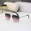 New Fanjia Fashion large square metal rivet Sunglasses personalized beauty head fashion sunglasses