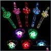 Outros jardins de casa crianças pulseiras luminosas iluminação de giroscópio giroscópio brilhante anéis de mão giratória de punho de brinquedo presente de aniversário dhpcz