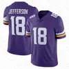 18 Justin Jefferson T.J.Hockenson Addison Football Maglie Joshua Dobbs Lewis Cine Kirk Cousins Randy Moss Danielle Hunter Harrison Smith Alexander Mattison Osborn