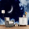 Tapeten Benutzerdefinierte Deckenfresko Himmel Nebel Mond Wandbild Für Wohnzimmer Schlafzimmer Esszimmer Hintergrund Dekorative Tapete