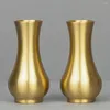 Vasen 1Pc Kleine Blumenvase Bauernhaus Tisch Modern Gold Metall Hochzeit