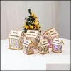 Décorations de Noël Décoration avec arbre de cabane légère Grande petite taille Fournitures Cadeau pour enfants Maison Drop Livraison Maison Jardin Fest Dhfla