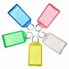 Kleur Plastic Bagage Tag Keychain Hanger Hotel Diy Tags Card Key Ring 5 kleuren