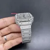 Ensemble de broches pour hommes Hip Hop Diamond Watches Dernières montres de sport mécaniques entièrement automatiques en acier inoxydable7I49
