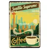 Retro Coffee Menu Metal Tin Sign Vintage Metal Plate For Cafe Pub Home Wall Decor Plate Retro Cafe Art Poster 30X20cm W03