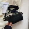 Women Designers Elegant Plaid PU Leather New Waist Bags For Women Waist Packs Stylish Fanny Pack Wide Strap Crossbody Chest Bag