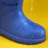 Botte de pluie EVA bottes courtes hiver chaud en peluche neige solide fond épais chaussures pour femmes en plein air chaussures d'eau imperméables 230330