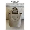 designer tote bags Herms in the loop Design of a small collection items 2023 Spring New Genuine Leather Pig Nose Handheld Cowhide Women's Bag Vegetable Basket Bucket