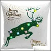Travesseiro de travesseiro LED de Natal 45x45cm de pelúcia em casa sofá decorativo na fronha iluminada entrega criativa de parto têxteis de jardim bedd dhgpx