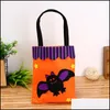 Bolsas de armazenamento Fashion Halloween Party Fark ou Treat Bag Pumpkin Kids Presente Sweets Sweets Tote Drop Drop Home Garden Housekee Dhkzs