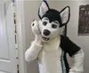 ew Furry White Wolf Husky Dog Mascot Costumes Oggetti di scena per film Mostra evento all'aperto per feste di compleanno di Halloween
