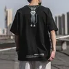 Camisetas para hombre, camiseta con estampado de verano, camiseta de media manga, ropa de calle de marca a la moda, Top holgado de estilo japonés de gran tamaño 230330