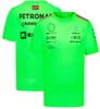 Camiseta de corrida F1 Fórmula 1 de verão com gola redonda e personalização do mesmo estilo