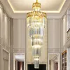 Kronleuchter Innentreppenbeleuchtung Kronleuchter Kristalllampe Moderne luxuriöse Villa Drehtreppe Hängeleuchten Restaurant für Schlafzimmer