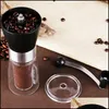 Manual Coffee Grinders Hand Shake Grinder Stainless Steel Wearresisting Save Space Ceramic Core Bean Mill Home Kitchen Drop Delivery Dhejs