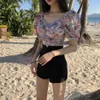 المرأة القصير عالية الخصر الصيبة الصيفية على شكل كوريا كل مباراة ins ins sexy ship short streetwear harajuku ulzzang 230329