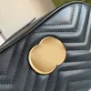 Deux tailles Caméra Marmont homme Sac à bandoulière Fourre-tout femme Luxe petit mini designer femme sacs pour hommes corps en cuir véritable sac à main de haute qualité pochette