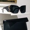 Designerbril Cat's Eye M119 Europese en Amerikaanse UV-bestendige zonnebril Dames Grote Vierkante Letter Y L Plaat Buitenframe Hip Hop voor
