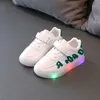 Athletic Outdoor Children Led Shoes Autumn Luminous Lighted Casual Fashion Breathable Baby Boys Girls Sport Running Soft Bottom Kids Sneakers