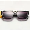 Lunettes de soleil design lunettes de luxe lunettes de protection conception de pureté UV380 lunettes de soleil design alphabet conduite voyage plage porter des lunettes de soleil 1502