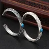 Bracelet MEYRROYU hommes femmes Vintage Thai argent fleur de vigne rétro mode bijoux fête Couple cadeau Pulseras Mujer