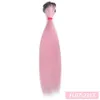 Puppenkörper Teile Allaosify Haar für Puppen Bjd 15 25 35 cm 100 cm Schwarz Rosa Weiß Grau Farbe Lange Gerade Perücke 13 14 BJD DIY 230329