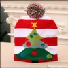 Sombreros de fiesta LED Sombrero de Navidad Gorro Suéter Flash Light Up Gorro de punto Regalo de Navidad para niños / Adts Decoraciones de Año Nuevo Entrega de gotas Ho Dhed4