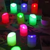 Strings 10 PCS LED String Candle Lights Marriage Proposal Birthday Wedding Scene Decoration Lamp With Usb Plug Room RGB Remote Control