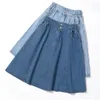 Pantaloncini da donna Korea Chi Femino Pantaloncini Y2K Jeans Skorts Anni '90 Estate Vita alta Gonna interna a pieghe Pantaloncini azzurri Gonna di jeans Ragazza nera 230330