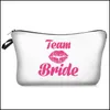 Other Festive Party Supplies Digital Printed Bridesmaid Makeup Bag Team Bride Tribe To Be Gift Proposal Bachelorette Cosme Dht3Y