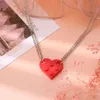 Pendentif Colliers Pcs Mignon Amour Coeur Brique Collier Pour Couples Amitié Femmes Hommes Fille Garçon Éléments Saint Valentin Bijoux GiftPend