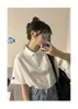 Kobiety Polos Yasuk Summer Fashion Casual T koszule Pullover Slim Loose Polo Tees Allmatch Cute Student Gentle Love Heart Sport 230330