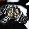Armbanduhren Uhren Mode Herren Edelstahl Uhr Luxus Quarz Armbanduhr Geschäftsmann Uhr Relogio Masculino
