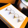 Chunky Hoop Earrings Designer Fashion Jewelry Stainless Steel Luxury Heart Earring Gold for Women Womens Wedding Engagement Anniversary Lovers Gift Trendy Studs