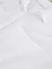 Kobietowa odzież snu Linad Biała piżama dla kobiet bawełniany długie rękaw 2 -częściowe zestawy odzieży nocnej żeńska swobodna spodni garnitury solidne jesień 230330