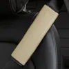 Car Seat Belt Pu Leather Safety Belt Shoulder Cover Breathable Protection Seat Belt Padding Pad Car Accessories Seat Belt Cover