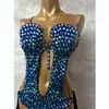 Stage Wear Wholesale Hand Beaded Women Belly Dance And Samba Costume Sexy One-piece Garment Outfit