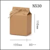 Gift Wrap Tea Packaging Box Cardboard Kraft Paper Folded Food Nut Container Storage Standing Up Packing Bags Drop Delivery Home Gard Dh0As