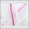 Laundry Bags 3 Size Clothes Washing Hine Bag Bra Aid Lingerie Mesh Net Wash Pouch Basket Drop Delivery Home Garden Housekee Organiza Dhe6L