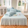 CAMA LACA LACE LACE Bedding Bedding Flechases Brophases Blue Lace Bedding Bedding feminino 230330