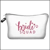 Other Festive Party Supplies Digital Printed Bridesmaid Makeup Bag Team Bride Tribe To Be Gift Proposal Bachelorette Cosme Dht3Y