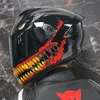 オートバイヘルメットフルフェイスヘルメットデュアルシールドレーシングモトドット