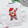 Jackets Santa Claus Children s Sweatshirts Christmas Brand Clothing Baby Boys Girls Long Sleeve Pullover Toddler Sweater Hoodies Clothes 230329