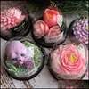 Packing Boxes 50Pcs/Set Cake Box Clear Plastic Cupcake Dome Containers Festival Baby Shower Birthday Party Dessert Drop Deli Dhguz