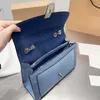 Neue C-Print Designer-Tasche Damen Umhängetaschen Damen Luxurys Handtaschen Lady Chain Messenger Bags Modetrend Einfarbige Umhängetaschen Geldbörse