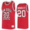 College Basketball 20 Matt Bradley Jersey San Diego State Aztecs 12 Darrion Trammell 5 Lamont Butler Jaedon LeDee Micah Parrish Keshad Johnson 2023 Final Four NCAA