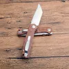 Kampanj G3501 Pocket Folding Knife D2 Satin Tanto Point Blade CNC Brown G10 Rostfritt stålplåthandtag Bollbärande utomhus EDC Folding Knife