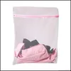 Laundry Bags 3 Size Clothes Washing Hine Bag Bra Aid Lingerie Mesh Net Wash Pouch Basket Drop Delivery Home Garden Housekee Organiza Dhe6L