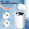 Poubelles à déchets Le capteur intelligent peut être électroniquement automatique ménage salle de bain chambre salon étanche boîte de capteur de couture étroite 230330