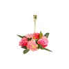 Fleurs décoratives Fleur Artificielle Belle Fabrication Simulation Rose Mariage Chandelier Imitation